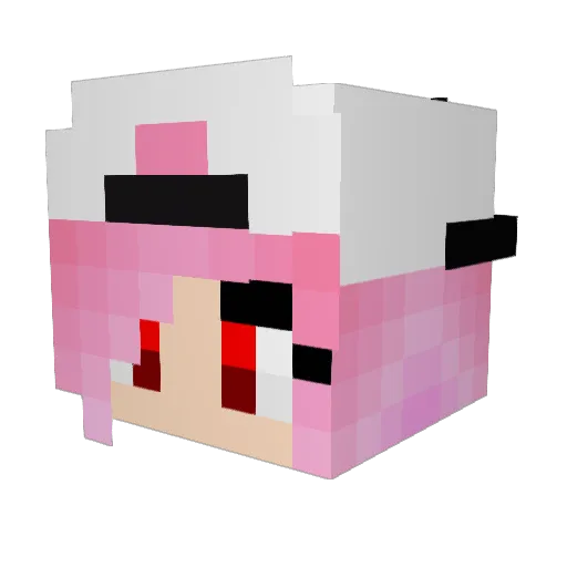 100msWarrior Minecraft avatar head, 3D render