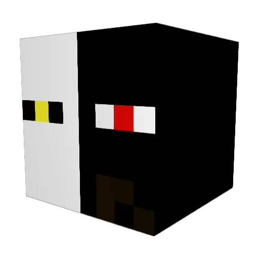 100tails Minecraft avatar head, 3D render