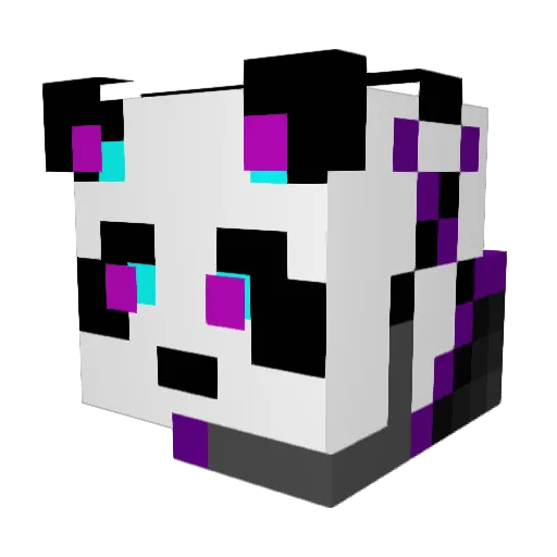 101010101011 Minecraft avatar head, 3D render