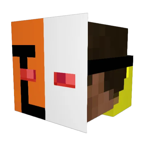 101061Jack Minecraft avatar head, 3D render