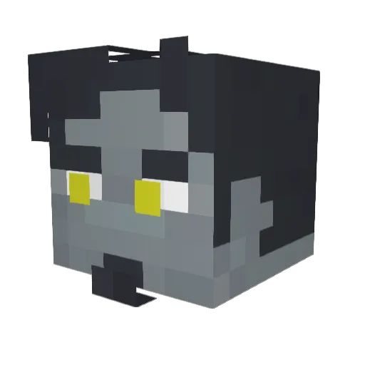 10107 Minecraft avatar head, 3D render