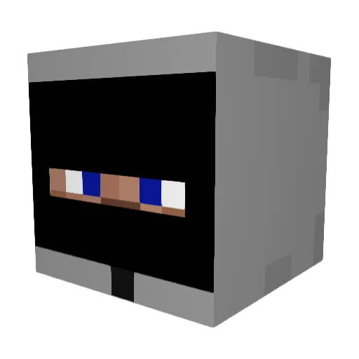 1013ms Minecraft avatar head, 3D render