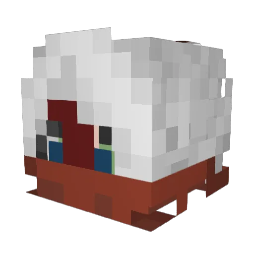 10194514 Minecraft avatar head, 3D render