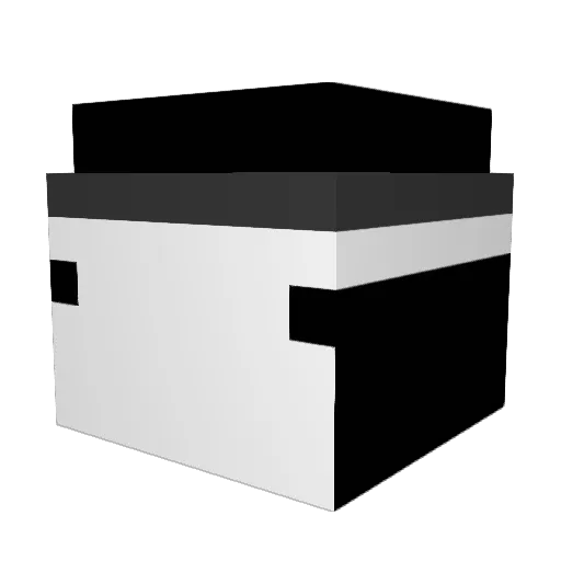 101Dot Minecraft avatar head, 3D render