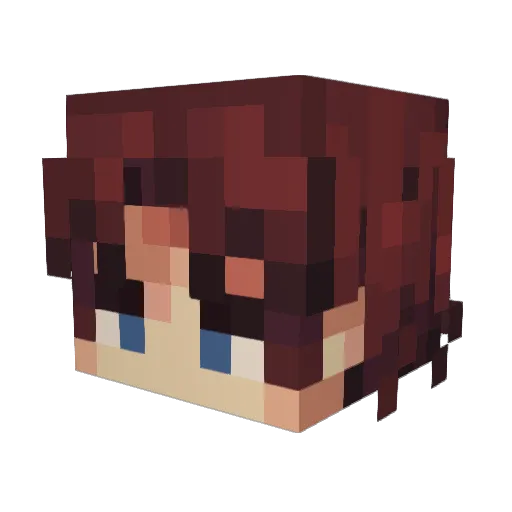 101Idk Minecraft avatar head, 3D render