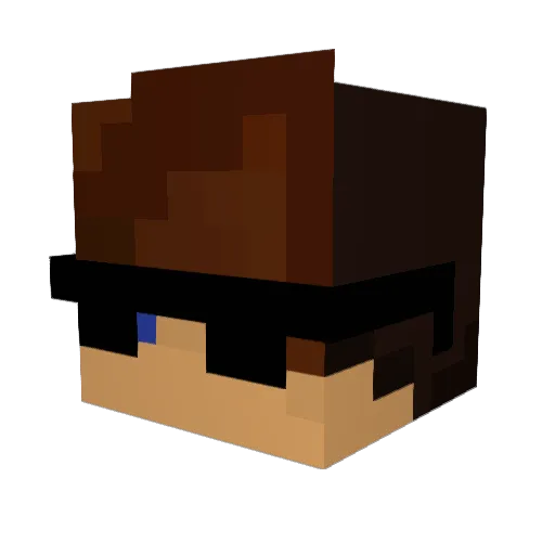 101KIKO Minecraft avatar head, 3D render