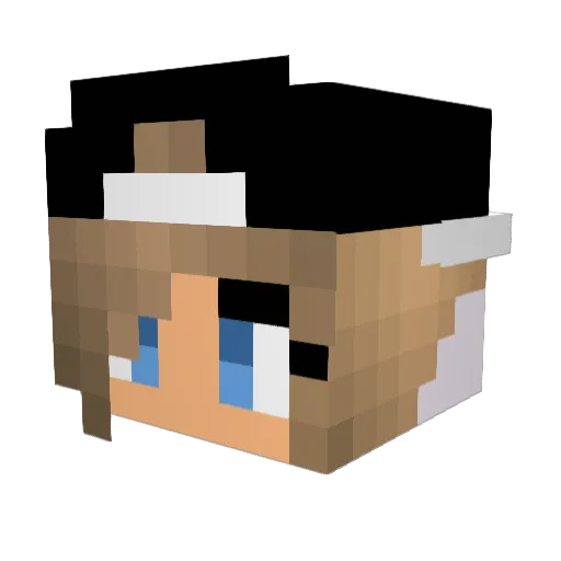 101MadDog Minecraft avatar head, 3D render