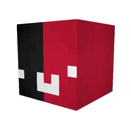 101POUCHINHO Minecraft avatar head, 3D render