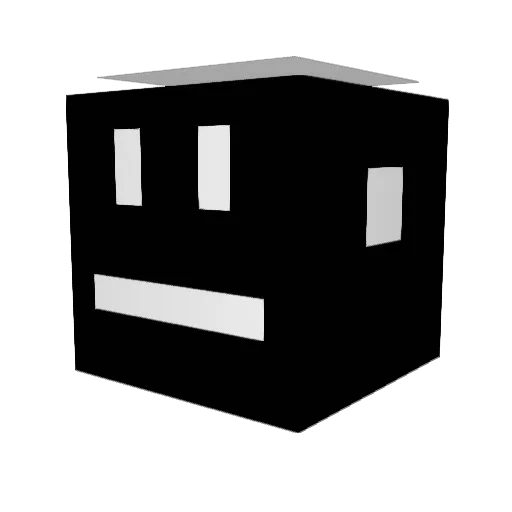 101United Minecraft avatar head, 3D render