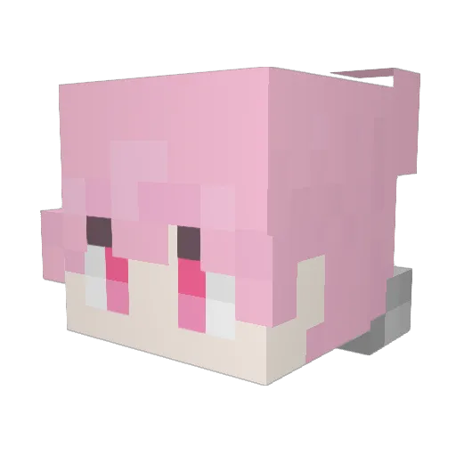 101eda Minecraft avatar head, 3D render