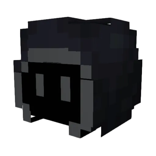 101ite Minecraft avatar head, 3D render