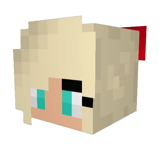 101jean Minecraft avatar head, 3D render