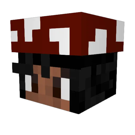 101oasis Minecraft avatar head, 3D render