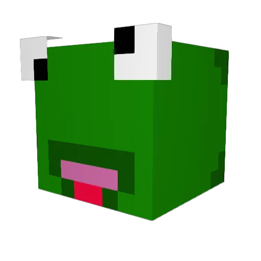 101toms Minecraft avatar head, 3D render
