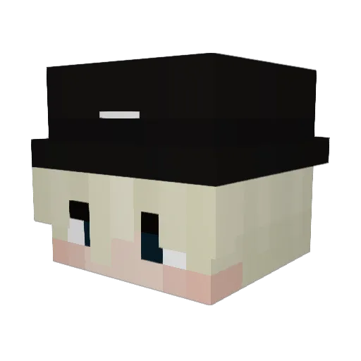 103_0 Minecraft avatar head, 3D render