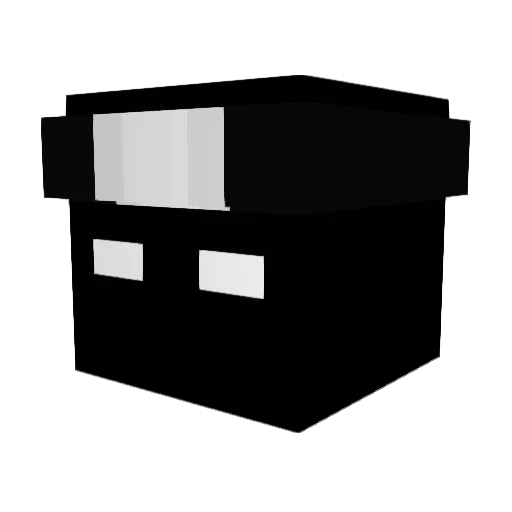 105505 Minecraft avatar head, 3D render