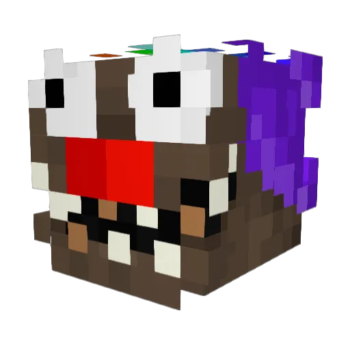106IQ Minecraft avatar head, 3D render