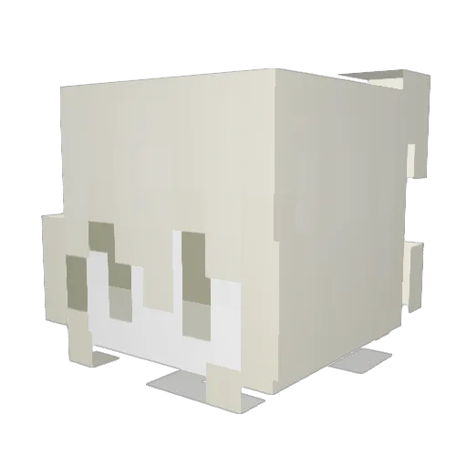 108082 Minecraft avatar head, 3D render