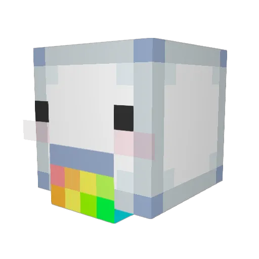 10Ggames Minecraft avatar head, 3D render