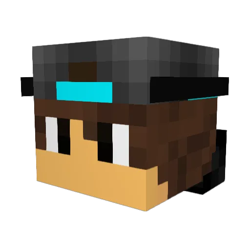 10Mexicans Minecraft avatar head, 3D render