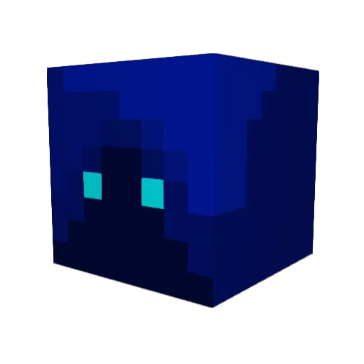 10QuestionMarks Minecraft avatar head, 3D render