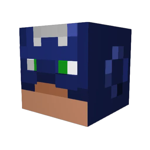 10Robin10 Minecraft avatar head, 3D render