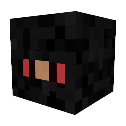 10Silver Minecraft avatar head, 3D render