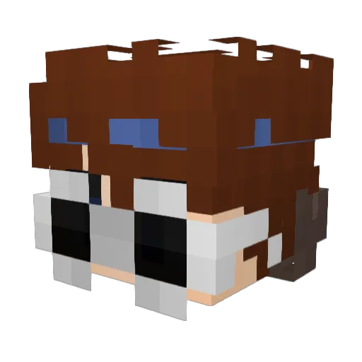 10URINHO Minecraft avatar head, 3D render
