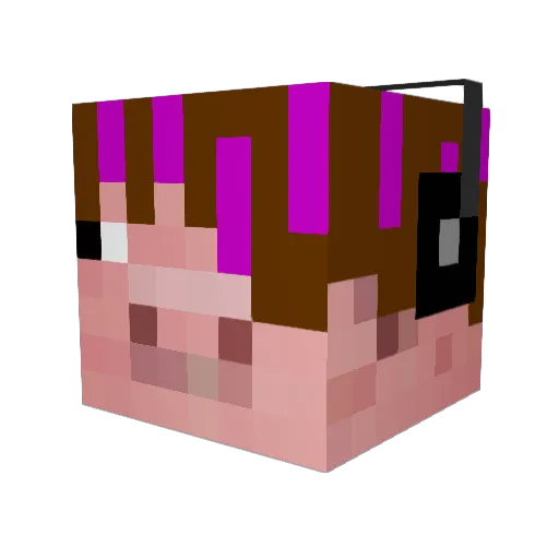 10_10_01 Minecraft avatar head, 3D render