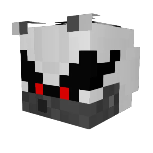 10_VR Minecraft avatar head, 3D render