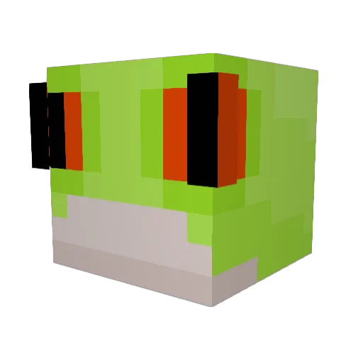10ftplant Minecraft avatar head, 3D render