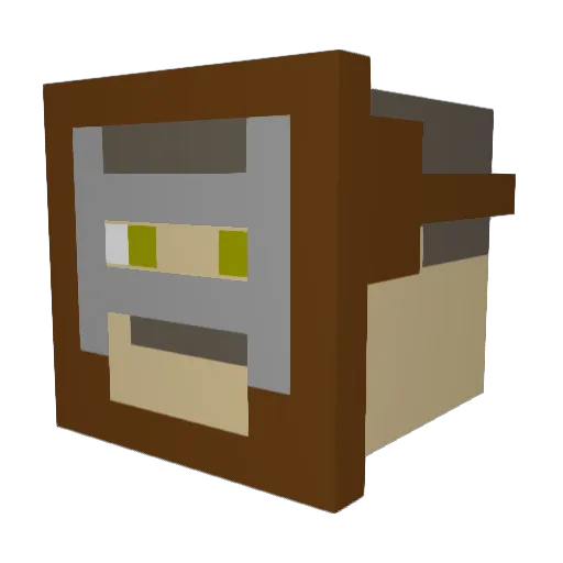 10icWhiskey Minecraft avatar head, 3D render