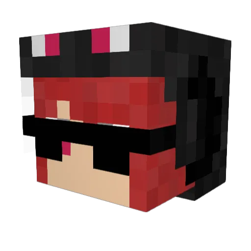 10jps10 Minecraft avatar head, 3D render