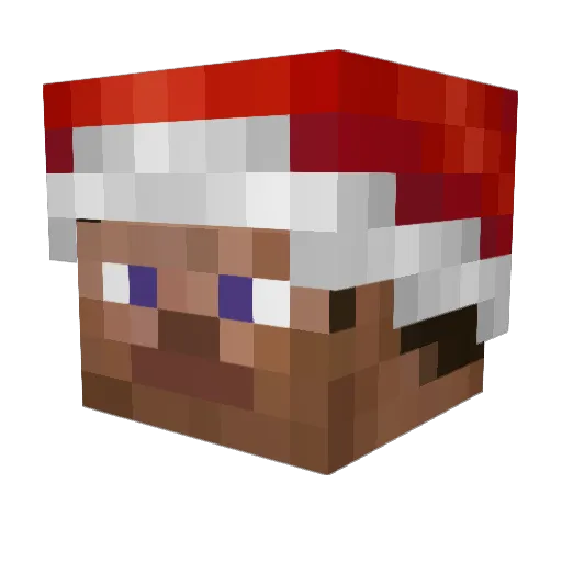 10kid Minecraft avatar head, 3D render