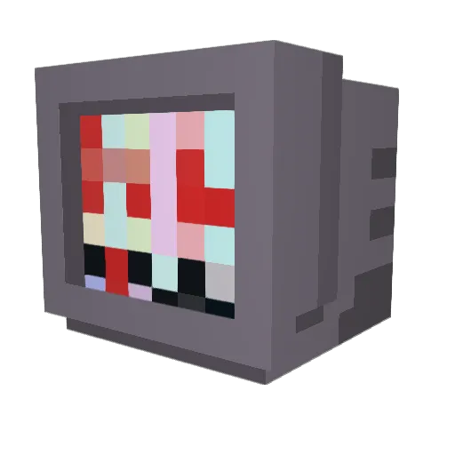 10kio Minecraft avatar head, 3D render