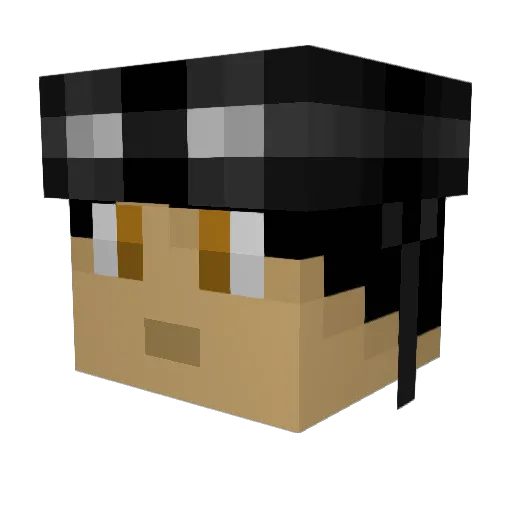 10olivert Minecraft avatar head, 3D render