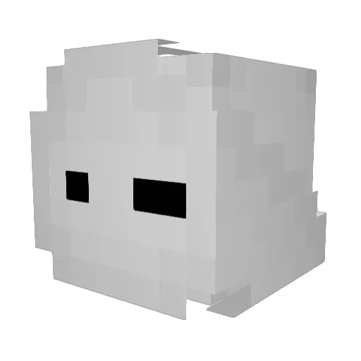 10rd Minecraft avatar head, 3D render
