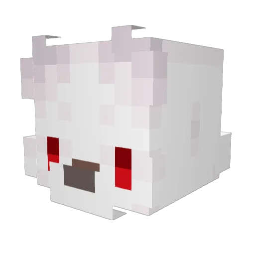 10rveths Minecraft avatar head, 3D render