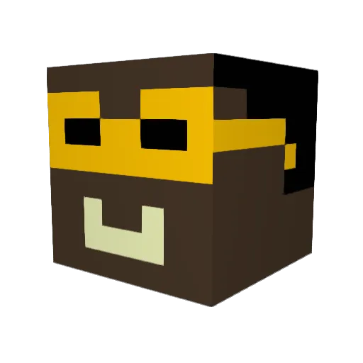 10sage01 Minecraft avatar head, 3D render