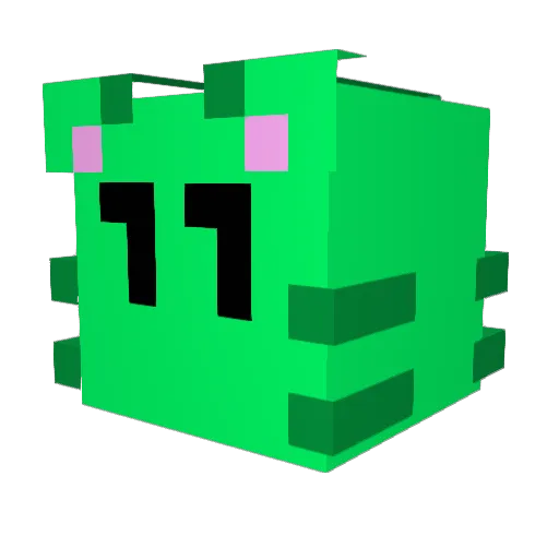 10talk Minecraft avatar head, 3D render