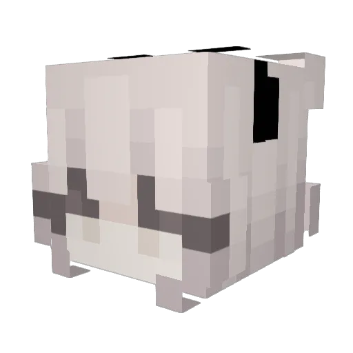 10te1 Minecraft avatar head, 3D render