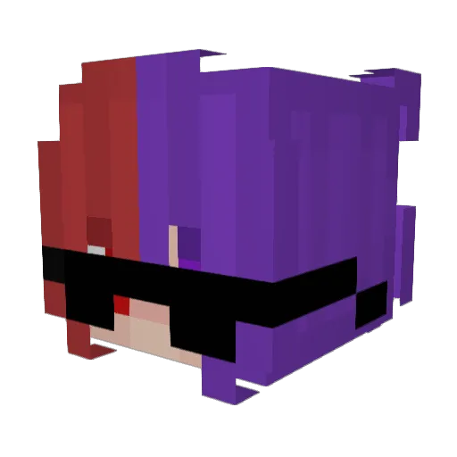 10wins Minecraft avatar head, 3D render