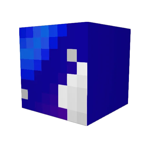 10xNATE Minecraft avatar head, 3D render