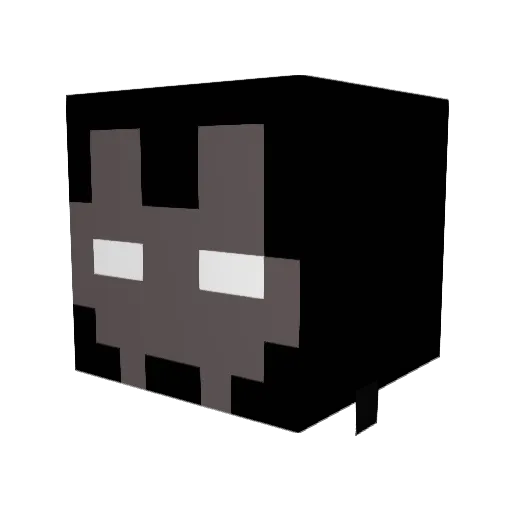 110011000 Minecraft avatar head, 3D render