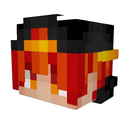11072013 Minecraft avatar head, 3D render