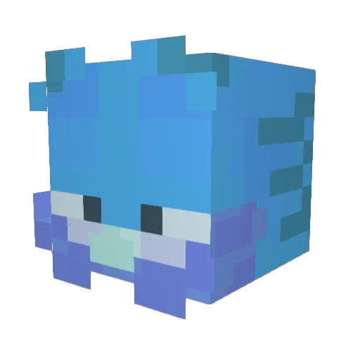 11111_111 Minecraft avatar head, 3D render
