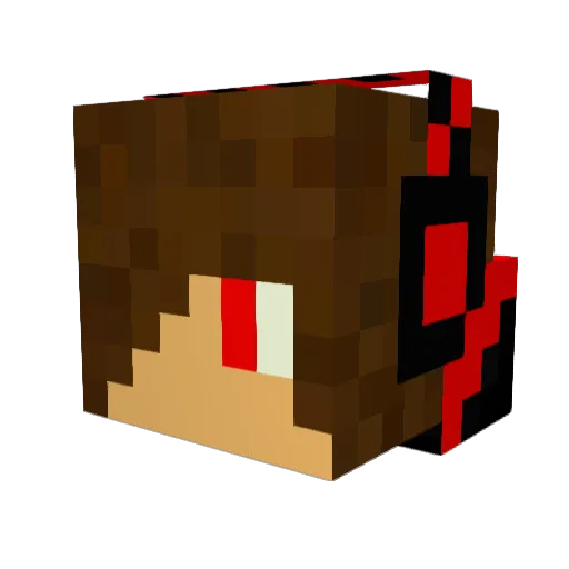 11122003 Minecraft avatar head, 3D render