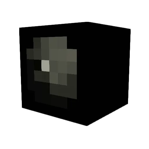 111ob Minecraft avatar head, 3D render