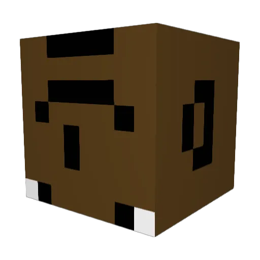 111wmk Minecraft avatar head, 3D render