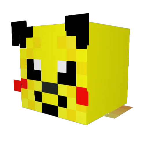 1123dre Minecraft avatar head, 3D render